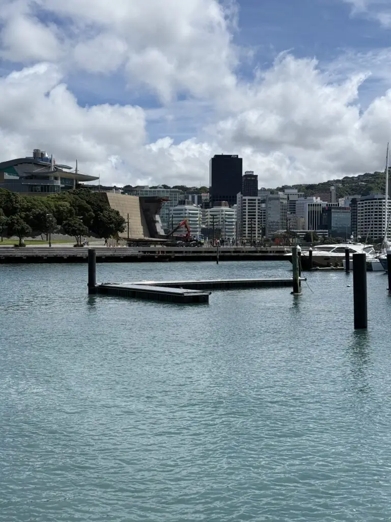 Pier A replacement: Pontoon section on water, 21 October 2024