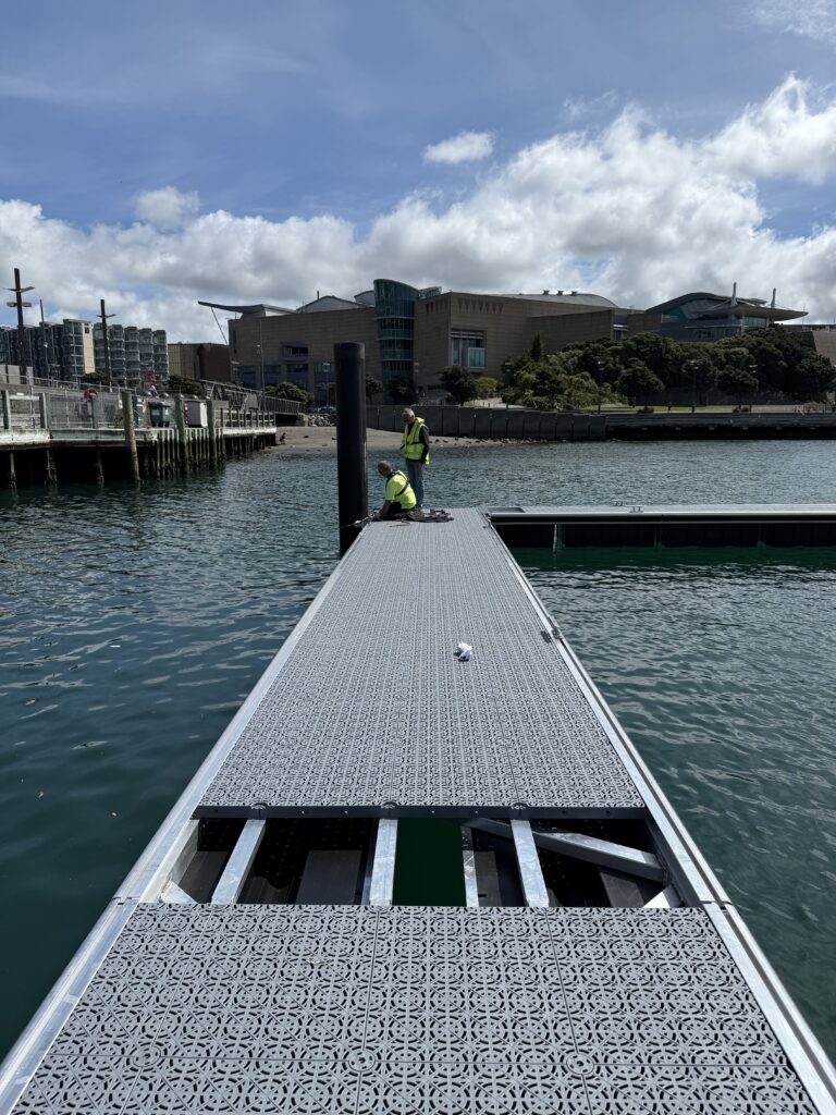 Pier A replacement: Pontoon decking installation, 21 October 2024